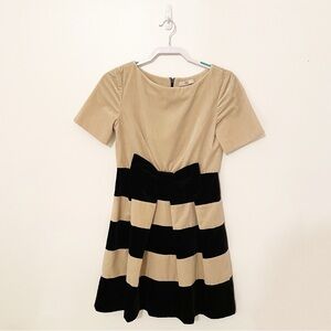 Orla Kiely Tan and Black Striped Dress